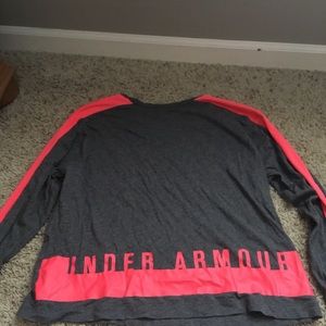 Cute Neon Pink and Grey Long Sleeve Shirt